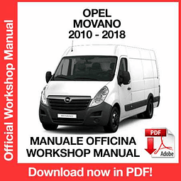 Manuale Officina Opel Movano (2010-2011-2012-2013-2014-2015-2016-2017-2018) (EN)