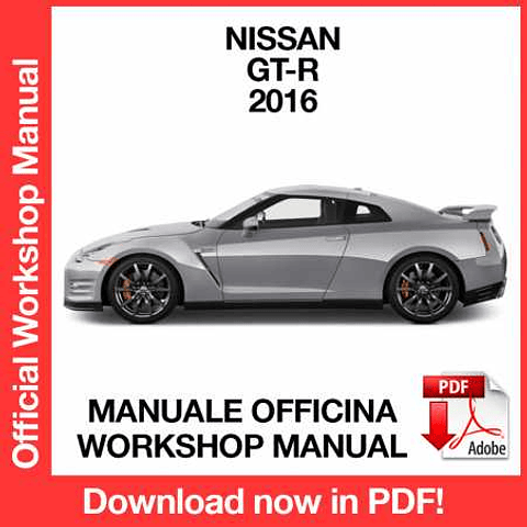 Manuale Officina Nissan GT-R R35 (2016) (EN)