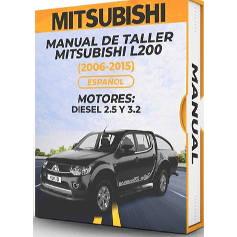 Manuale d'officina Mitsubishi L200 (2006, 2007, 2008, 2009, 2010, 2011, 2012, 2013, 2014, 2015) DIESEL 2.5 e 3.2 PDF