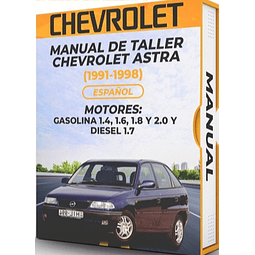 Manuale di officina Chevrolet Astra (1995, 1996, 1997, 1998) BENZINA 1.4, 1.6, 1.8 E 2.0 E DIESEL 1.7