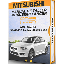 Manuale d'officina Mitsubishi Lancer (2013, 2014, 2015, 2016, 2017, 2018) BENZINA 1.5, 1.6, 1.8, 2.0 e 2.4 PDF
