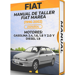 Manuale officina Fiat Marea (1996, 1997, 1998, 1999, 2000, 2001, 2002) BENZINA 2.4, 1.6, 1.8 e 2.0 E DIESEL 1.9