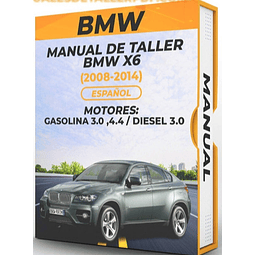 Manuale di officina BMW X6 (2008-2014)  3.0, 4.4 Gas 3.0