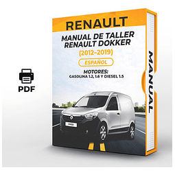 Manuale di officina Renault Dokker (2012-2019) 1.2, 1.6 E Gas 1.5