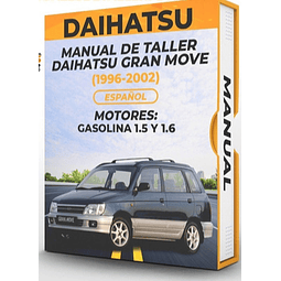 Manuale di officina Daihatsu Gran Move (1996-2002)  1.5 E 1.6