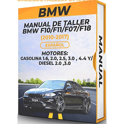 Manuale di officina BMW F10/F11/F07/F18 (2010-2017)  1.6, 2.0, 2.5, 3.0, 4.4/ 2.0, 3.0