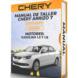 Manuale di officina Chery Arrizo 7 (2013, 2014, 2015, 2016, 2017) 1.5 E 1.6