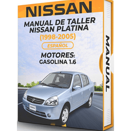 Manuale di officina Nissan Platina (1998, 1999, 2000, 2001, 2002, 2003, 2004, 2005)1.6