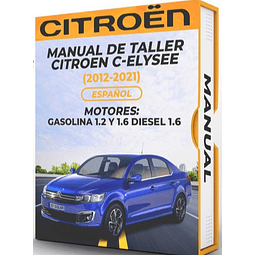 Manuale di officina Citroen C-elysee (2012, 2013, 2014, 2015) 1.2 E 1.6 GAS 1.6 