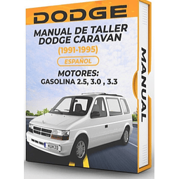 Manuale di officina Dodge Caravan (1991, 1992, 1993, 1994, 1995) 2.5, 3.0, 3.3