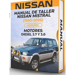 Manuale d'officina Nissan Mistral (1993, 1994, 1995, 1996, 1997, 1998, 1999)
