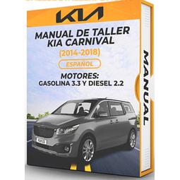 Manuale di officina Kia Carnival (2014-2018) 3.3 E GASO 2.2 PDF   