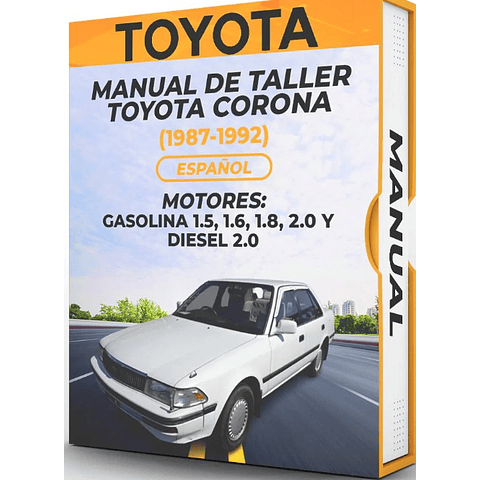 Manuale d'officina Toyota Corona (1987-1992)  1.5, 1.6, 1.8, 2.0 E Gas 2.0