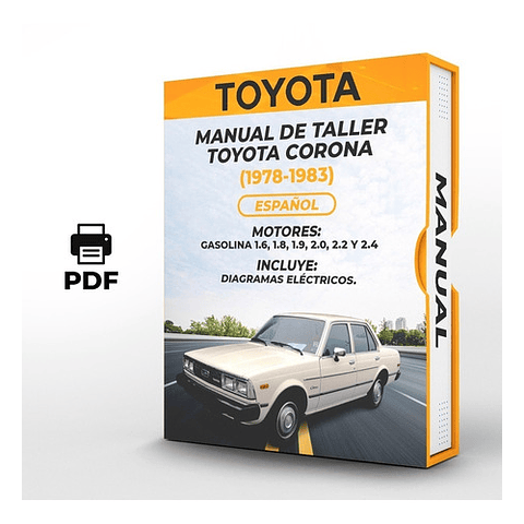 Manuale di officina Toyota Corona (1978-1983) 1.6, 1.8, 1.9, 2.0, 2.2 E 2.4