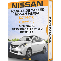 Manuale di officina Nissan Versa (2011-2017)1.2, 1.5 E 1.6 E Gas 1.5