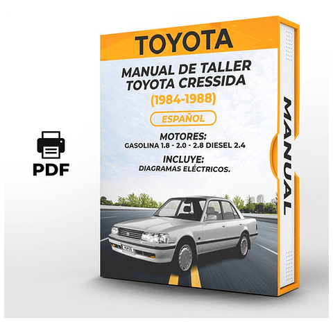 Manuale d'officina Toyota Cressida (1984-1988) 1.8 - 2.0 - 2.8 Gas 2.4