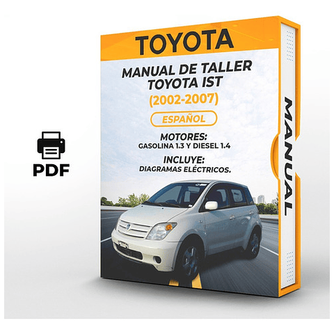 Manuale d'officina Toyota Ist (2002-2007) 1.3 E Gas 1.4