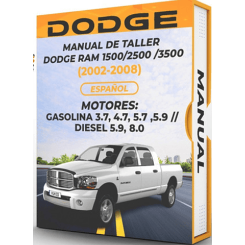 Manuale di officina Dodge Ram 1500 2500 3500 (2002-2008) 3.7, 4.7, 5.7, 5.9 //Gas 5.9, 8.0