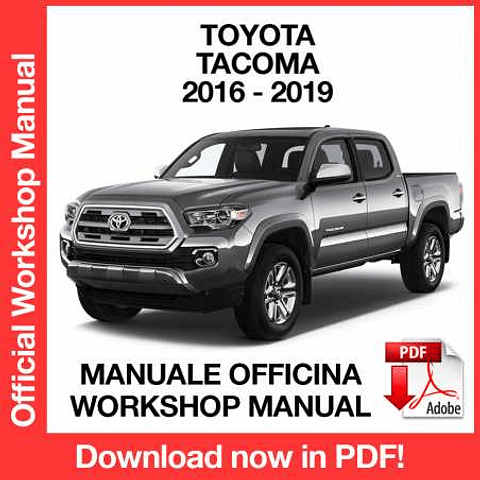 Manuale Officina Toyota Tacoma (2016-2017-2018-2019) (EN)