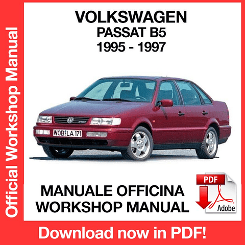 Manuale Officina Volkswagen Passat B5 (1995-1996-1997) (EN)