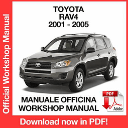 Manuale Officina Toyota Rav4 XA20 (2001-2002-2003-2004-2005) (EN)
