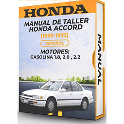 Manuale di officina Honda Accord (1989-1993) PDF 