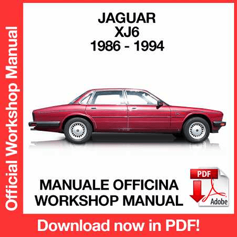 Manuale Officina Jaguar XJ6 (1986-1987-1988-1989-1990-1991-1992-1993-1994) (EN)