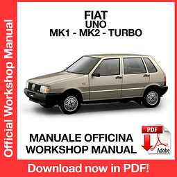 Manuale Officina Fiat Uno (MK1 - MK2 - TURBO) (EN)