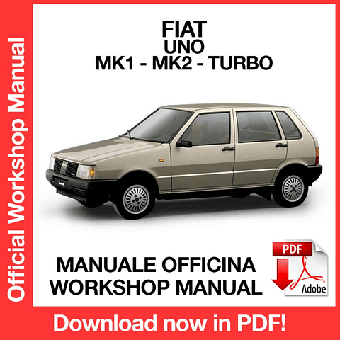 Manuale Officina Fiat Uno (MK1 - MK2 - TURBO) (EN)