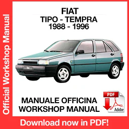 Manuale Officina Fiat Tipo - Tempra (1988-1989-1990-1991-1992-1993-1994-1995-1996) (EN)