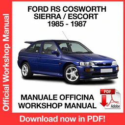 Manuale Officina Ford Escort / Sierra RS Cosworth (1985-1986-1987) (EN)