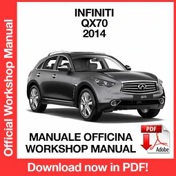 Manuale Officina Infiniti QX70 (2014) (EN)