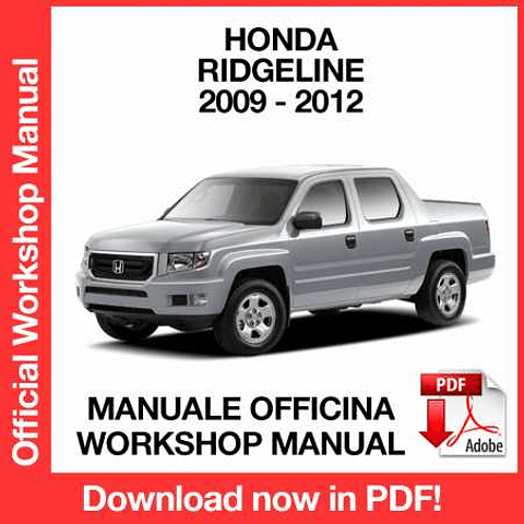 Manuale Officina Honda Ridgeline (2009-2010-2011-2012) (EN)