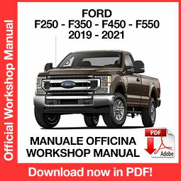 Manuale Officina Ford F-250 F-350 F-450 F-550 (2019-2020-2021) (EN)