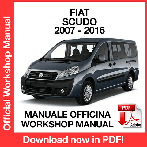 Manuale Officina Fiat Scudo (2007-2008-2009-2010-2011-2012-2013-2014-2015-2016) (EN)