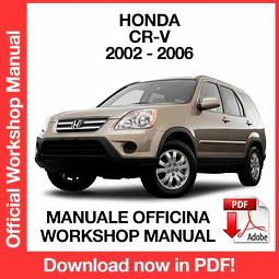Manuale Officina Honda CR-V (2002-2003-2004-2005-2006) (EN)