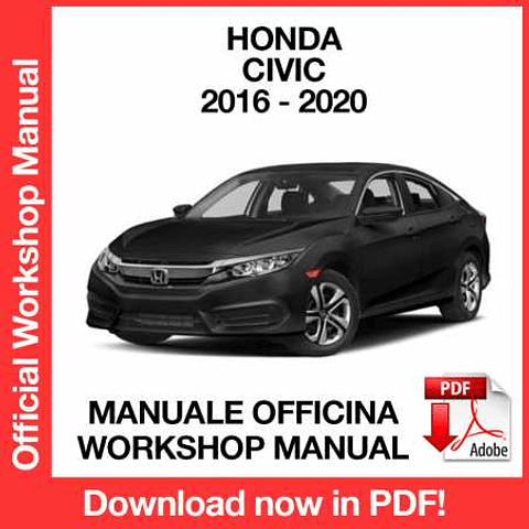 Manuale Officina Honda Civic (2016-2017-2018-2019-2020) (EN)