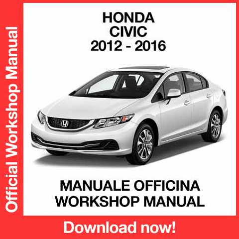 Manuale Officina Honda Civic (2012-2013-2014-2015-2016) (EN)