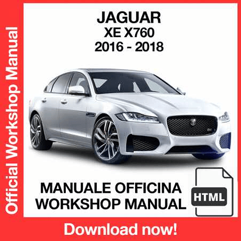 Manuale Officina Jaguar XE X760 (2016-2017-2018) (EN)
