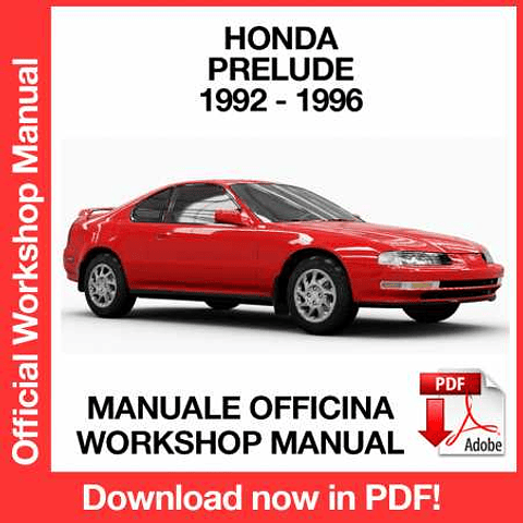 Manuale Officina Honda Prelude (1992-1993-1994-1995-1996) (EN)