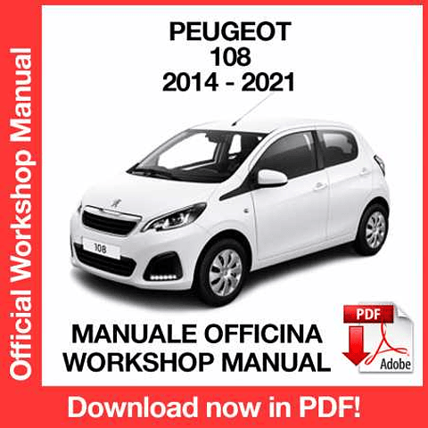 Manuale Officina Peugeot 108 (2014-2012-2013-2011) (ITA)