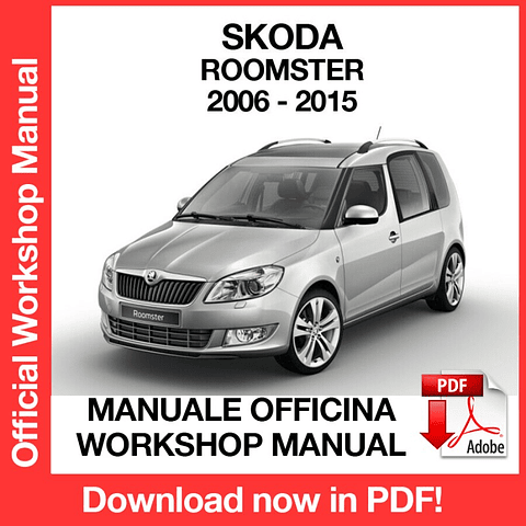 Manuale Officina Skoda Roomster (2011-2012-2013-2014-2015) (EN)