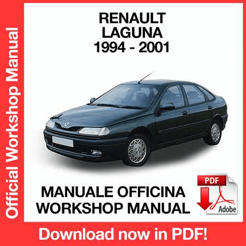 Manuale Officina Renault Laguna I (1994-1995-1996-1997-1998-1999-2000-2001) (EN)