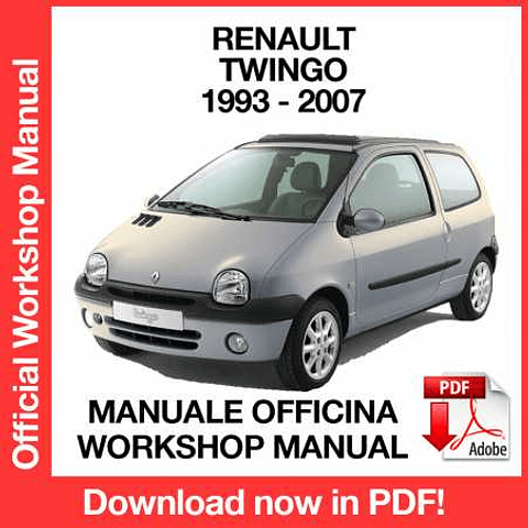 Manuale Officina Renault Twingo I X06 (1993-2007) (EN)