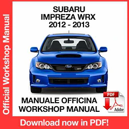 Manuale Officina Subaru Impreza Wrx GJ - GP (2012-2013) (EN)