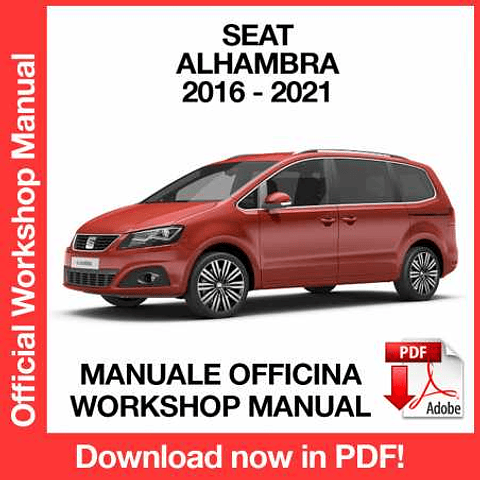 Manuale Officina Seat Alhambra (2016-2017-2018-2019-2020-2021) (EN)