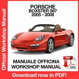 Manuale Officina Porsche Boxster 987 (2005-2006-2007-2008) (EN)