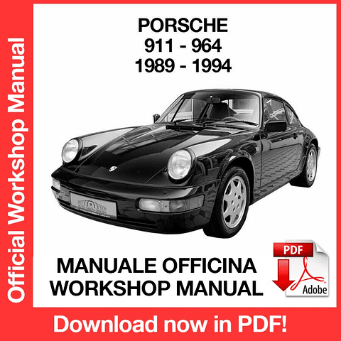 Manuale Officina Porsche 911 964 (1989-1990-1991-1992-1993-1994) (EN)