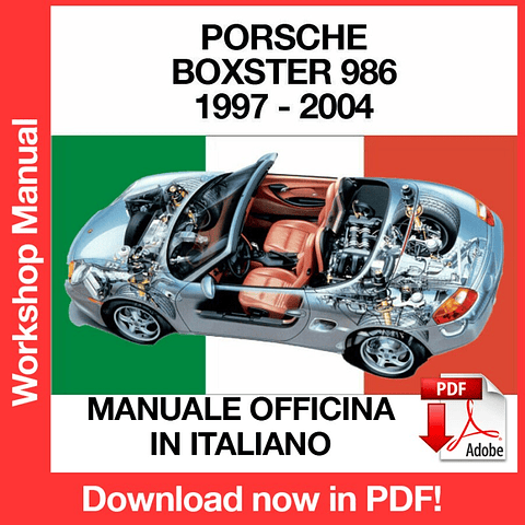 Manuale Officina Porsche Boxster 986 (1997-1998-1999-2000-2001-2002-2003-2004) (ITA)