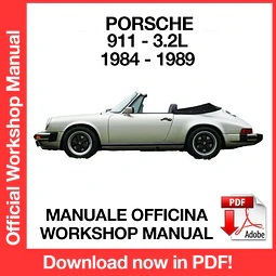 Manuale Officina Porsche 911 3.2L (1984-1985-1986-1987-1988-1989) (EN)